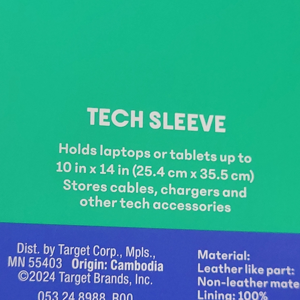 NWT Tabitha Brown (Target) Fruit Motif Tech Sleeve ~ Travel Case ~ Packing Cube - Picture 13 of 14